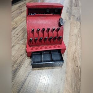 Vintage children's toy cash register